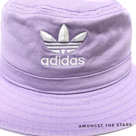 lilac adidas bucket hat